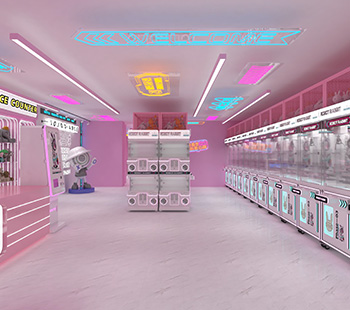 pink themed claw machine store 2