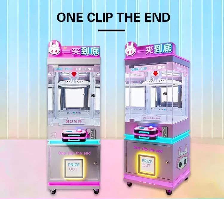 ne Clip The End Claw Machine – Compact Arcade Crane with Turntable